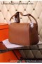 Hermes Lindy 30CM Leather Shoulder Bag H0881 Wheat Replica