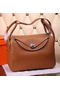 Hermes Lindy 30CM Leather Shoulder Bag H0881 Wheat Replica