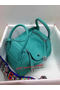 Hermes Lindy 30CM Original Leather Shoulder Bag HLD30 Green Replica