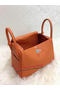 Hermes Lindy 30CM Original Leather Shoulder Bag HLD30 Orange Replica