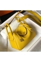 Hermes Lindy Mini Bag In Yellow Clemence Leather GHW Replica