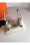Hermes Lindy Original Togo Leather Bag 5086 White Replica