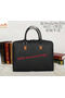 Hermes Mens Briefcase Original Calf Leather H95271 Black Replica