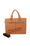 Hermes Mens Kelly Briefcase Calf Leather H07461 Wheat Replica