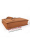 Hermes Mens Kelly Briefcase Calf Leather H07461 Wheat Replica