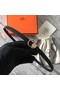 Hermes Mini belt buckle & Reversible leather strap 13 mm H07142 black Replica