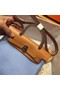 Hermes mini Herbag Original Canvas Leather & Calfskin 45987 blue&brown Replica