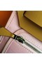Hermes mini Herbag Original Canvas Leather & Calfskin 45987 pink&brown Replica