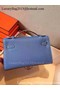 Hermes MINI Kelly 22cm Tote Bag Calfskin Leather K22 SkyBlue Replica
