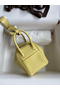 Hermes Mini Lindy Handmade Bag In Jaune Poussin Swift Leather Replica
