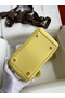 Hermes Mini Lindy Handmade Bag In Jaune Poussin Swift Leather Replica