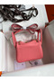 Hermes Mini Lindy Handmade Bag In Rose Lipstick Swift Leather Replica