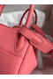 Hermes Mini Lindy Handmade Bag In Rose Lipstick Swift Leather Replica