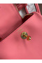 Hermes Mini Lindy Handmade Bag In Rose Lipstick Swift Leather Replica