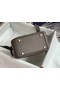 Hermes mini Lindy Original Togo Leather Bag OLD19 dark grey Replica