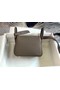 Hermes mini Lindy Original Togo Leather Bag OLD19 dark grey Replica