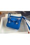 Hermes mini Lindy Original Togo Leather Bag OLD19 Electric blue Replica