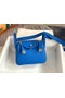 Hermes mini Lindy Original Togo Leather Bag OLD19 Electric blue Replica