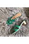 Hermes Oasis Sandals In Bamboo Shiny Niloticus Crocodile Replica