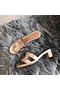 Hermes Oasis Sandals In Champagne Swift Leather Replica