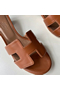 Hermes Oasis Sandals In Gold Swift Leather Replica
