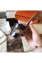 Hermes Oran Sandals In Burgundy Shiny Niloticus Crocodile Replica
