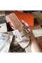 Hermes Oran Sandals In Himalaya Matt Niloticus Crocodile Replica