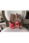 Hermes Oran Sandals In Rose Azalee Epsom Leather Replica