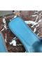 Hermes Oran Slide Sandals In Blue du Nord Epsom Calfskin Replica