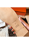 Hermes Oran Slide Sandals In Orange Shiny Niloticus Crocodile Skin Replica