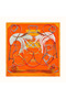 Hermes Orange Projets Carres Shawl 140 Replica