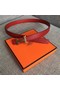 Hermes original epsom leather belts wide 2.5CM 2714 red Replica