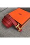 Hermes original epsom leather belts wide 2.5CM 2714 red Replica