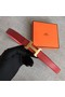 Hermes original epsom leather belts wide 2.5CM 2714 red Replica