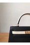Hermes Original Epsom Leather KEL2578 black&cream Replica