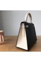 Hermes Original Epsom Leather KEL2578 black&cream Replica