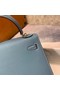 Hermes Original Epsom Leather KEL2578 blue Replica
