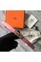 Hermes original epsom leather Kelly belt H069853 pink Replica