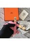 Hermes original epsom leather Kelly belt H069854 pink gold plated metal Replica