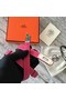 Hermes original epsom leather Kelly belt H069854 rose silver plated metal Replica