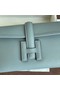 Hermes Original Espom Leather Clutch 37088 light blue Replica
