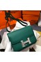 Hermes Original Espom Leather Constance Bag 5333 blackish green Replica