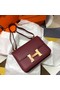 Hermes Original Espom Leather Constance Bag 5333 claret Replica