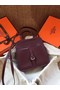 Hermes Original Halzan mini bag H069523 bordeaux Replica