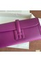 Hermes Original jige swift Leather Clutch 37088 purple Replica