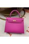 Hermes original Kelly Epsom Leather KL32 rose Replica