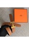 Hermes original togo 2 belt buckle & Reversible leather strap 32 mm H06454 brown gold plated metal Replica