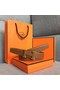 Hermes original togo 2 belt buckle & Reversible leather strap 32 mm H06454 brown gold plated metal Replica