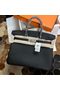 Hermes original Togo Leather HB35O Black Replica