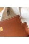 Hermes original Togo leather kelly bag KL320 brown Replica